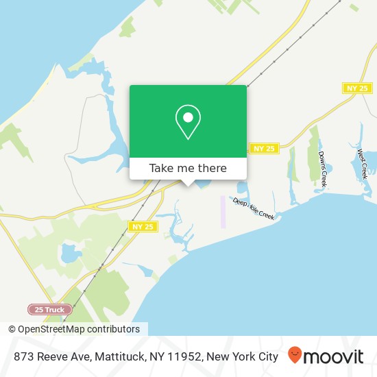 Mapa de 873 Reeve Ave, Mattituck, NY 11952