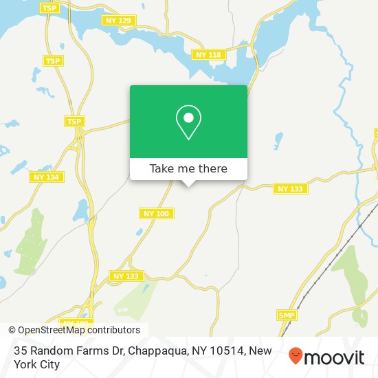 Mapa de 35 Random Farms Dr, Chappaqua, NY 10514