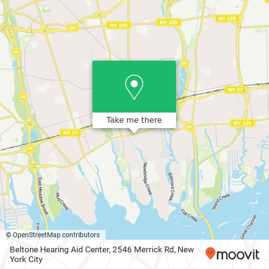 Beltone Hearing Aid Center, 2546 Merrick Rd map