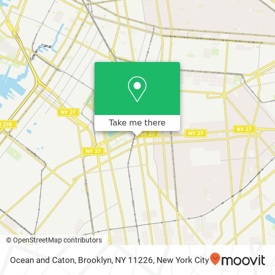 Mapa de Ocean and Caton, Brooklyn, NY 11226