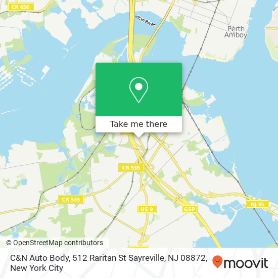 C&N Auto Body, 512 Raritan St Sayreville, NJ 08872 map