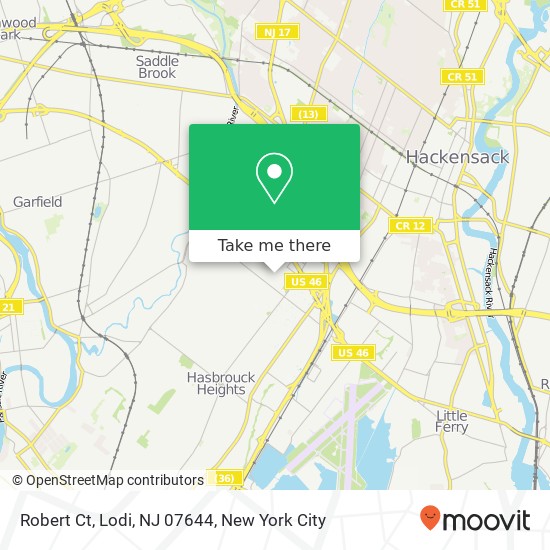 Mapa de Robert Ct, Lodi, NJ 07644