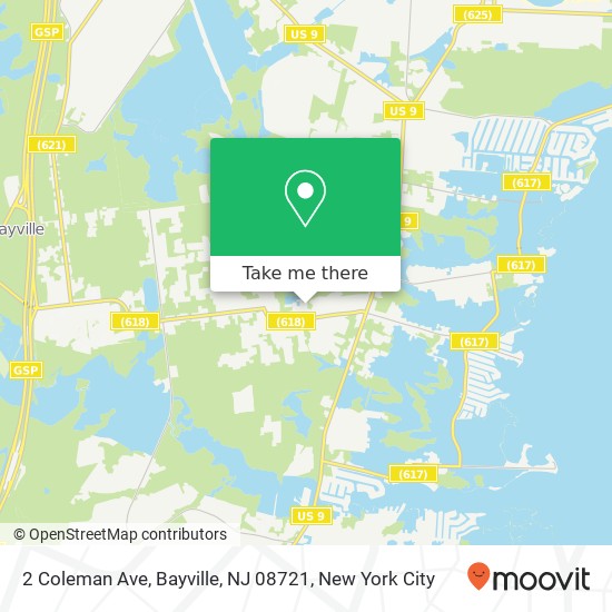 2 Coleman Ave, Bayville, NJ 08721 map