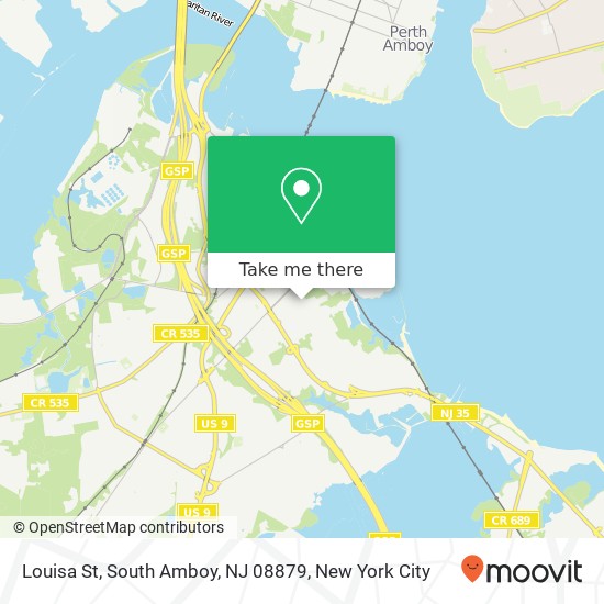 Louisa St, South Amboy, NJ 08879 map