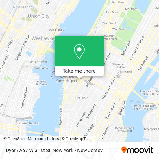 Dyer Ave / W 31st St map