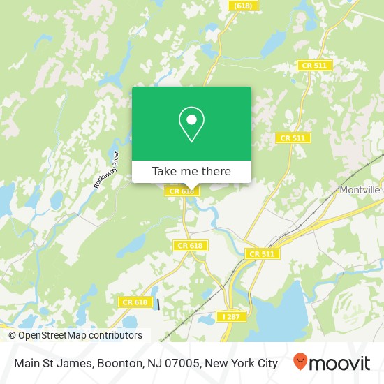 Mapa de Main St James, Boonton, NJ 07005