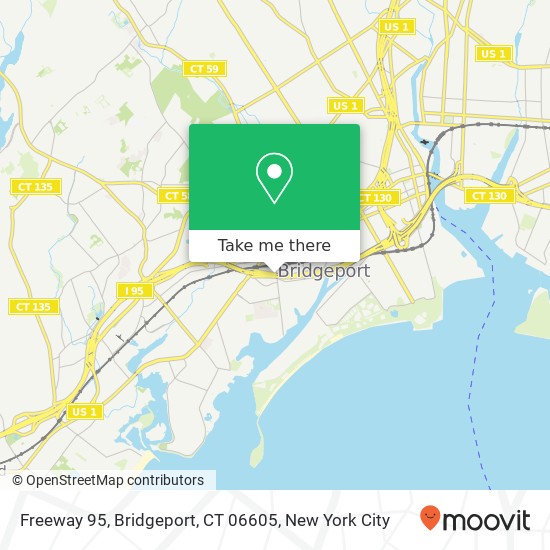 Freeway 95, Bridgeport, CT 06605 map