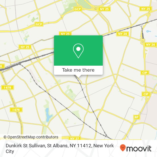 Mapa de Dunkirk St Sullivan, St Albans, NY 11412