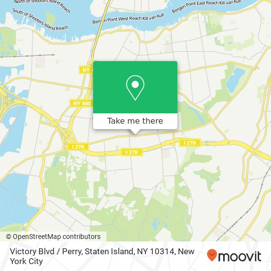 Victory Blvd / Perry, Staten Island, NY 10314 map