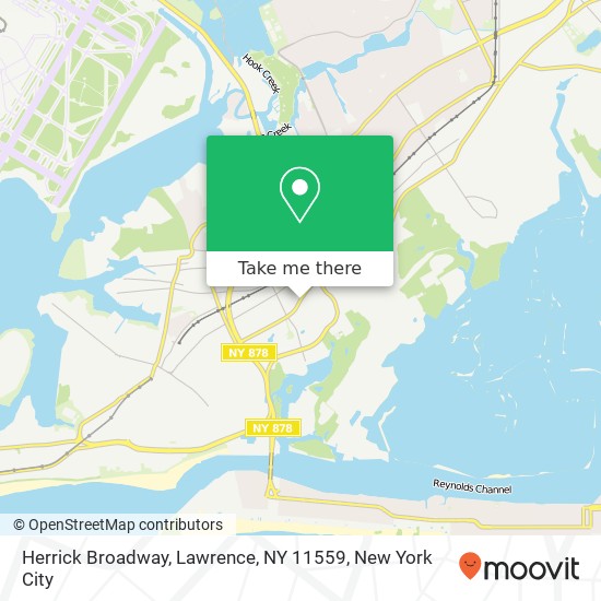 Mapa de Herrick Broadway, Lawrence, NY 11559
