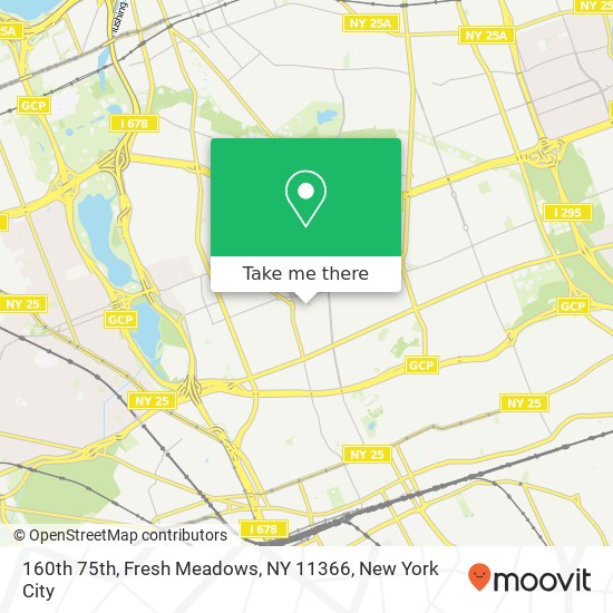 160th 75th, Fresh Meadows, NY 11366 map