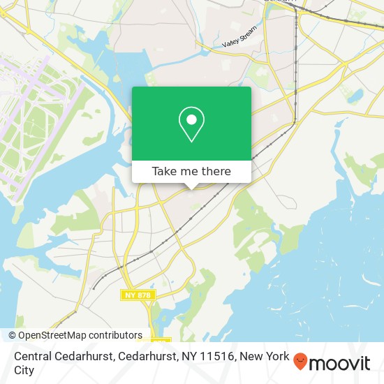 Mapa de Central Cedarhurst, Cedarhurst, NY 11516