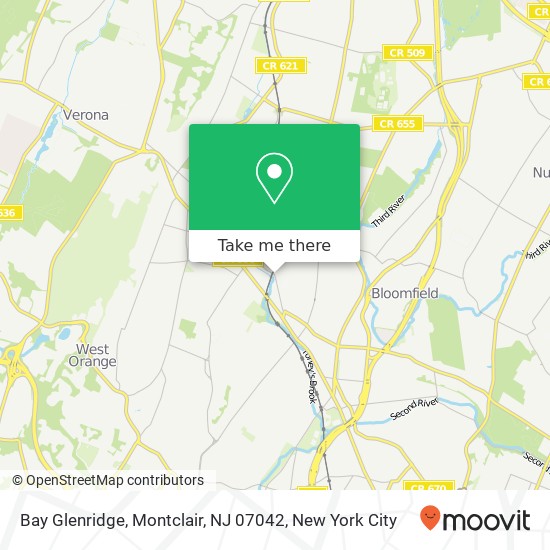 Bay Glenridge, Montclair, NJ 07042 map