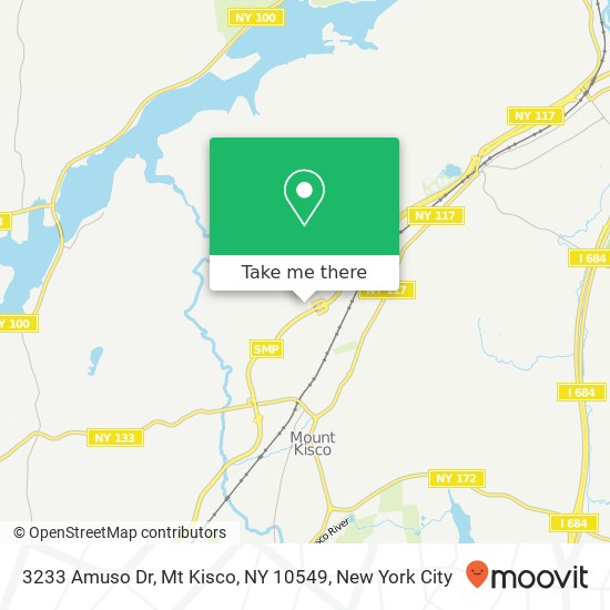 Mapa de 3233 Amuso Dr, Mt Kisco, NY 10549