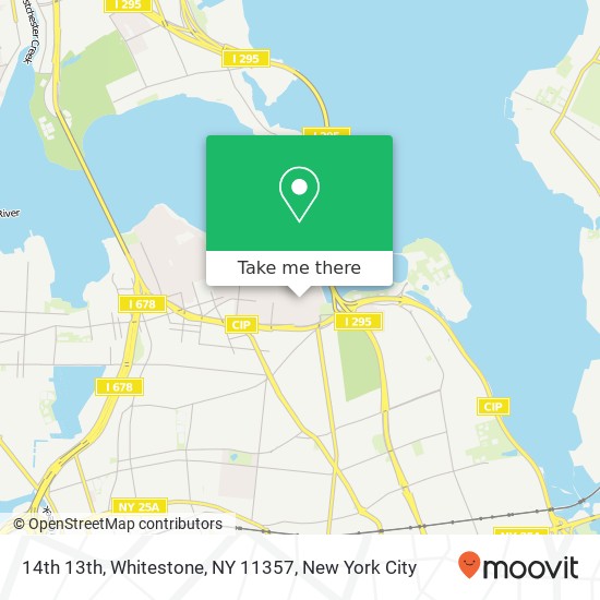 14th 13th, Whitestone, NY 11357 map
