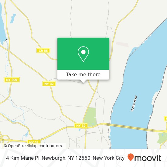 Mapa de 4 Kim Marie Pl, Newburgh, NY 12550