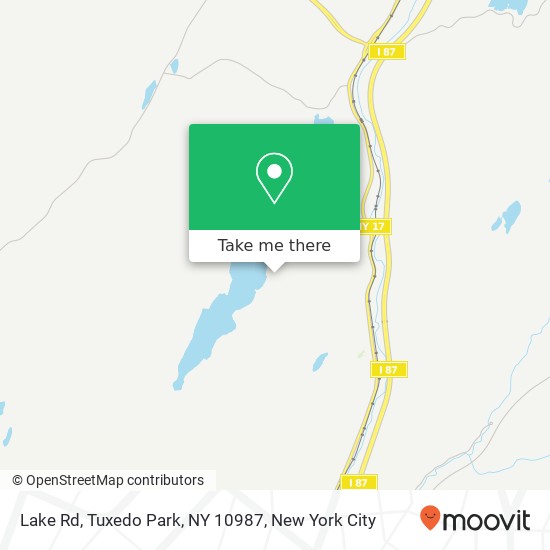 Lake Rd, Tuxedo Park, NY 10987 map