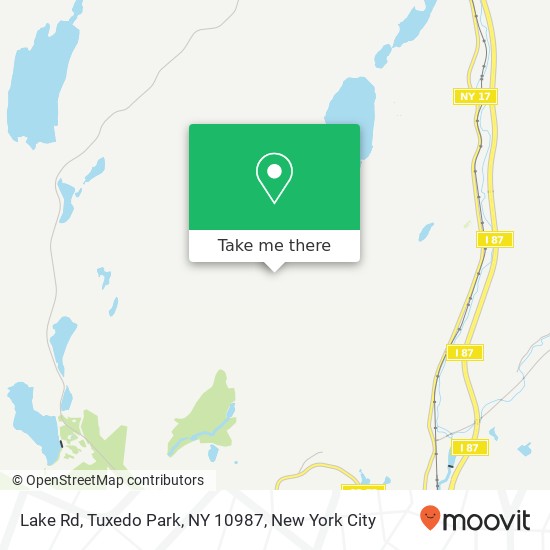 Lake Rd, Tuxedo Park, NY 10987 map