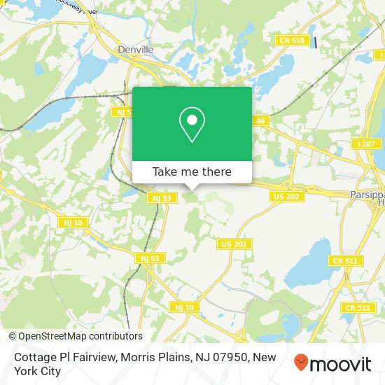 Cottage Pl Fairview, Morris Plains, NJ 07950 map