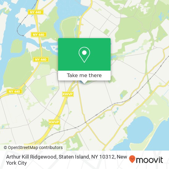 Arthur Kill Ridgewood, Staten Island, NY 10312 map