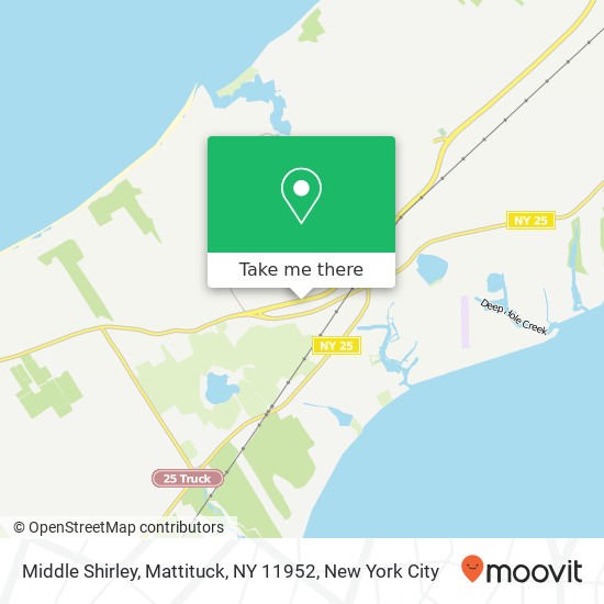 Mapa de Middle Shirley, Mattituck, NY 11952