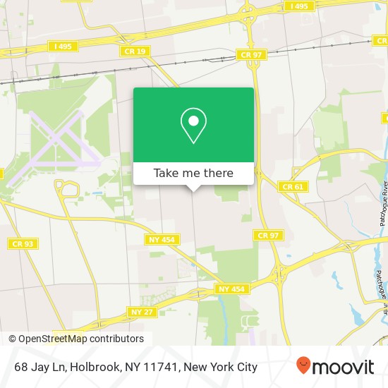 68 Jay Ln, Holbrook, NY 11741 map