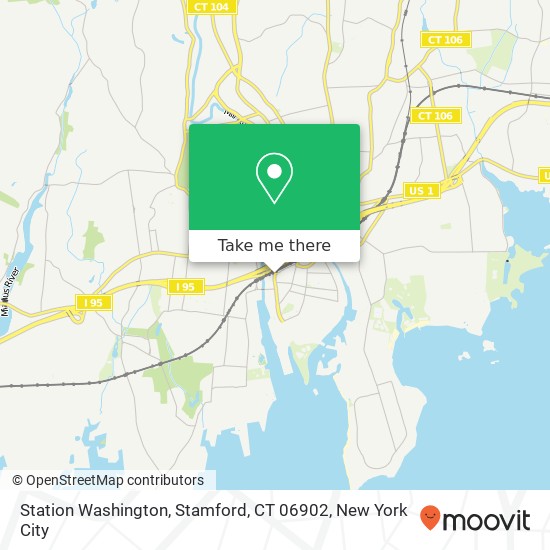 Mapa de Station Washington, Stamford, CT 06902