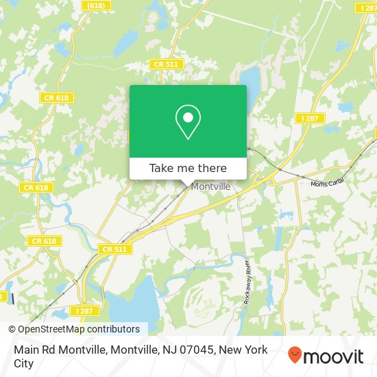 Mapa de Main Rd Montville, Montville, NJ 07045