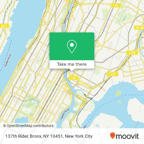 Mapa de 137th Rider, Bronx, NY 10451