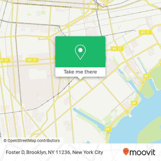 Mapa de Foster D, Brooklyn, NY 11236