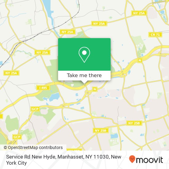 Mapa de Service Rd New Hyde, Manhasset, NY 11030