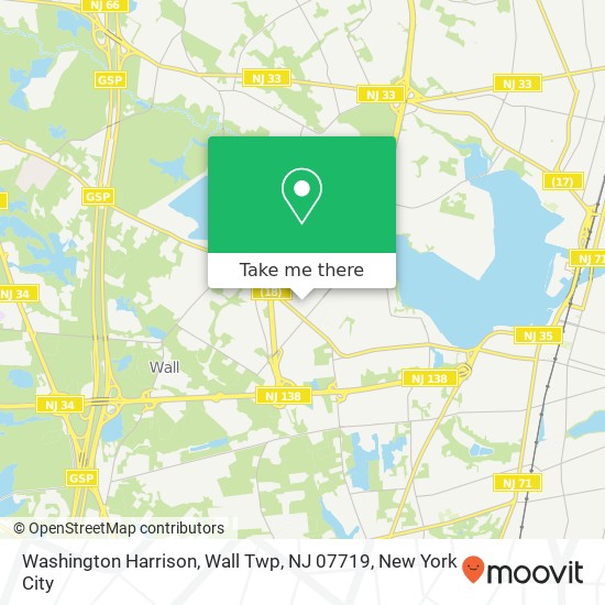 Washington Harrison, Wall Twp, NJ 07719 map