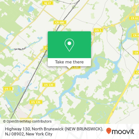 Mapa de Highway 130, North Brunswick (NEW BRUNSWICK), NJ 08902