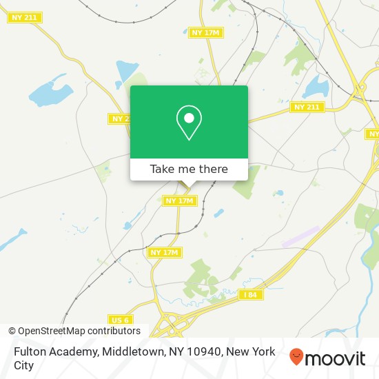 Mapa de Fulton Academy, Middletown, NY 10940