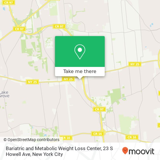 Bariatric and Metabolic Weight Loss Center, 23 S Howell Ave map