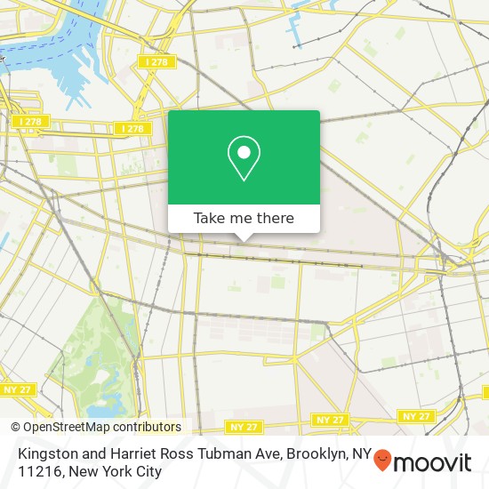 Kingston and Harriet Ross Tubman Ave, Brooklyn, NY 11216 map