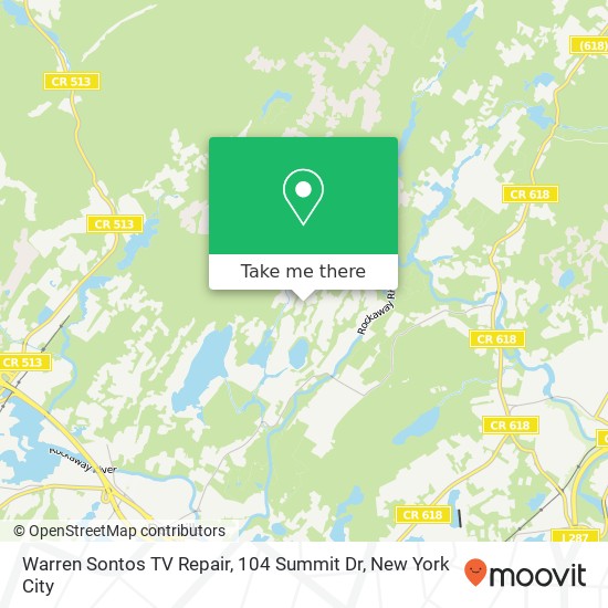 Warren Sontos TV Repair, 104 Summit Dr map