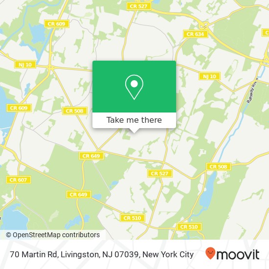 70 Martin Rd, Livingston, NJ 07039 map