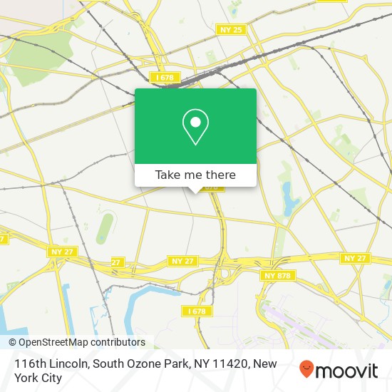 116th Lincoln, South Ozone Park, NY 11420 map