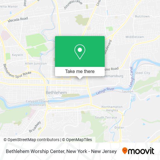 Mapa de Bethlehem Worship Center