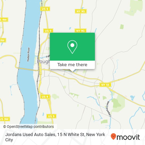 Mapa de Jordans Used Auto Sales, 15 N White St