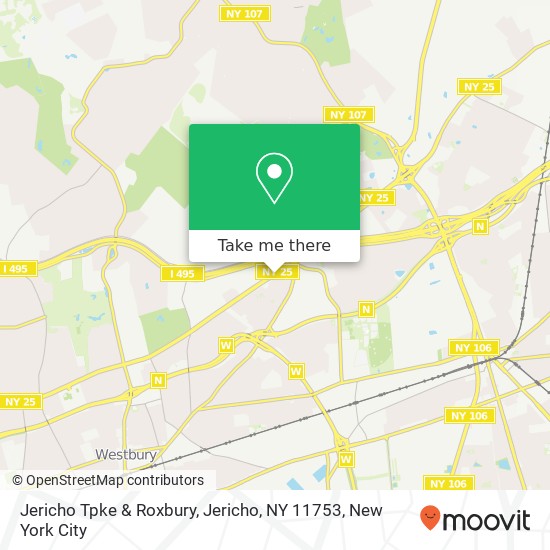 Mapa de Jericho Tpke & Roxbury, Jericho, NY 11753