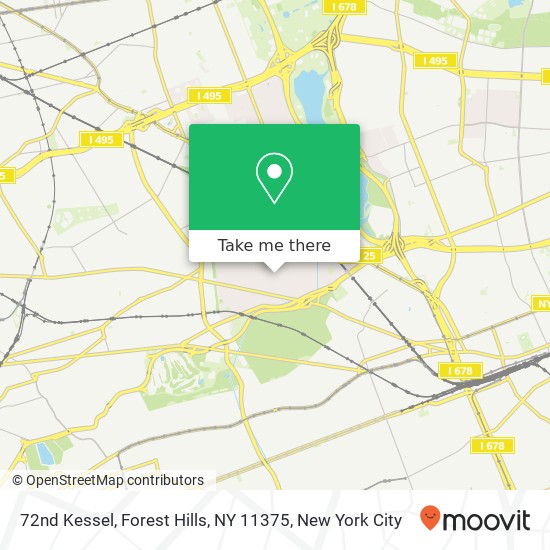 Mapa de 72nd Kessel, Forest Hills, NY 11375