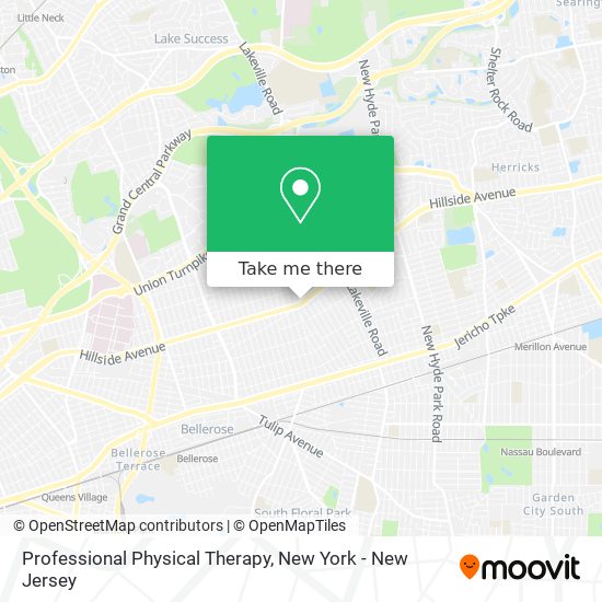 Professional Physical Therapy map