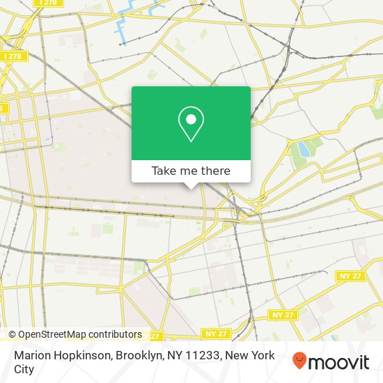 Marion Hopkinson, Brooklyn, NY 11233 map