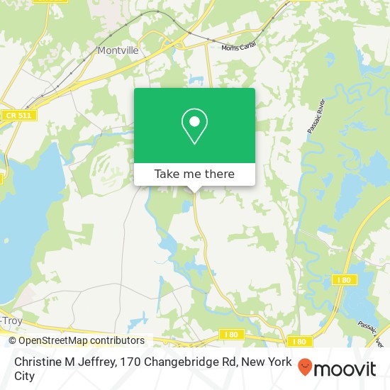 Christine M Jeffrey, 170 Changebridge Rd map