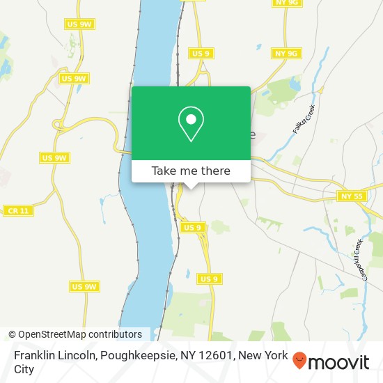 Franklin Lincoln, Poughkeepsie, NY 12601 map