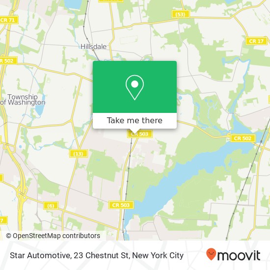 Star Automotive, 23 Chestnut St map