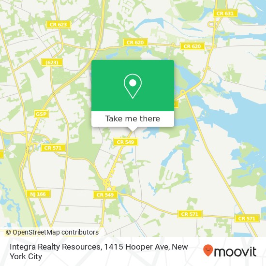 Mapa de Integra Realty Resources, 1415 Hooper Ave