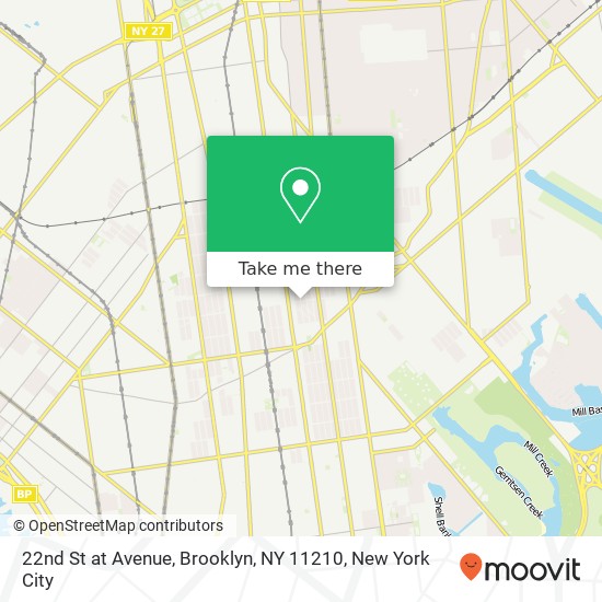 22nd St at Avenue, Brooklyn, NY 11210 map